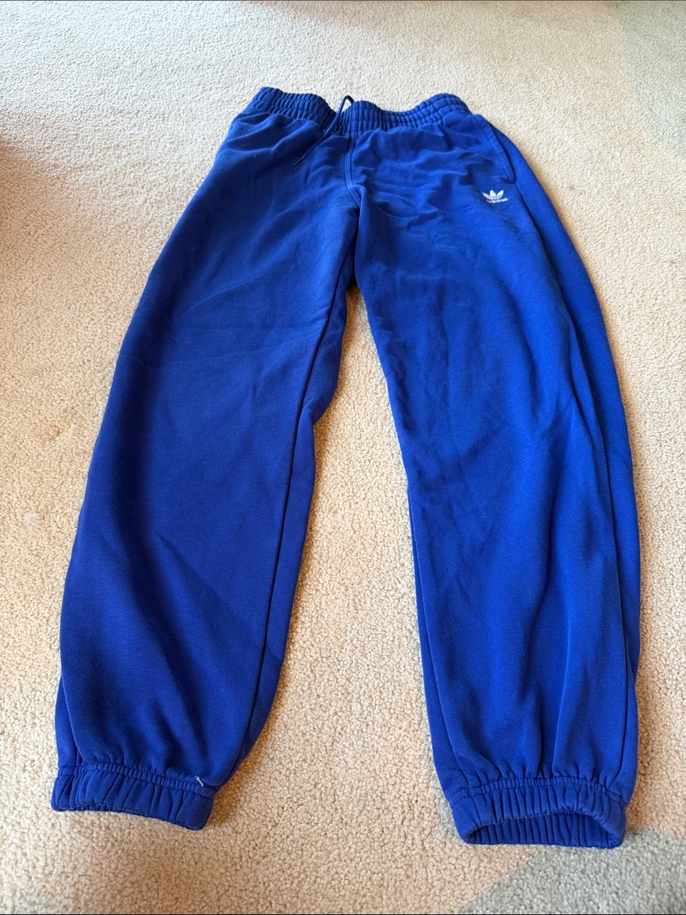 adidas Royal Blue Kids Fleece Joggers